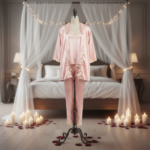 Blush Satin Lace 3-Piece Lounge Set