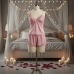 Desire Lace Satin Sleep Set - Image 4