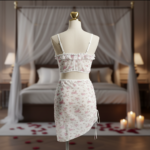 Blush Meadow Ruched Skirt Set - Image 2