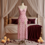 Blossom Sheer Ruffle Maxi Dress