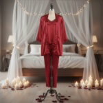 Blush Satin Lace 3-Piece Lounge Set - Image 3