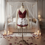 Bordeaux Bloom Lace Lounge Set