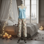 ⁦روب ساتان بلون “آزور جاردن”⁩ - الصورة ⁦2⁩