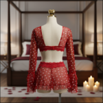 Scarlet Heart Sheer Skirt Set - Image 2