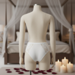 Pearl Grace Floral Lace & Mesh Brief - Image 3