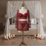 Sapphire Sheer Lace Dress - Image 3