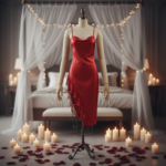 Satin Lace Trim Slip Dress