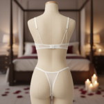 Ivory Blossom 3D Floral Appliqué Intimate Set - Image 2