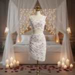 Blush Meadow Ruched Skirt Set