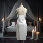 ⁦فستان ميدي من الحرير العاجي⁩ - الصورة ⁦3⁩