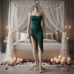 Satin Lace Trim Slip Dress - Image 5